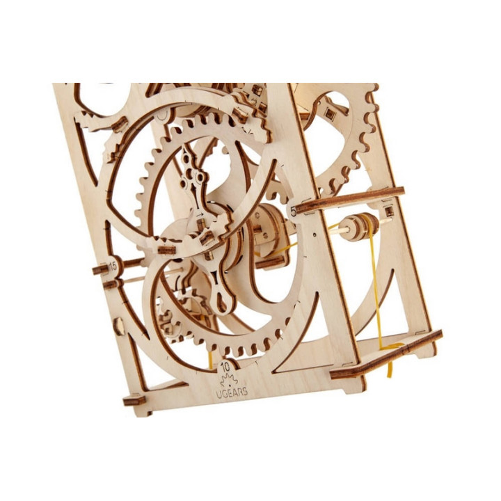 Ugears 3D dřevěné mechanické puzzle Hodinový strojek