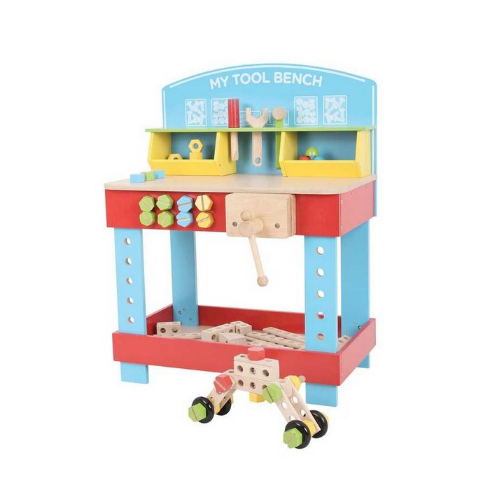 Bigjigs Toys Dřevěný pracovní stůl