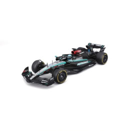 Bburago - RACE F1 v dekorativním boxu, Mercedes-AMG Petronas W15 (2024),  63 George Russell, 1:24
