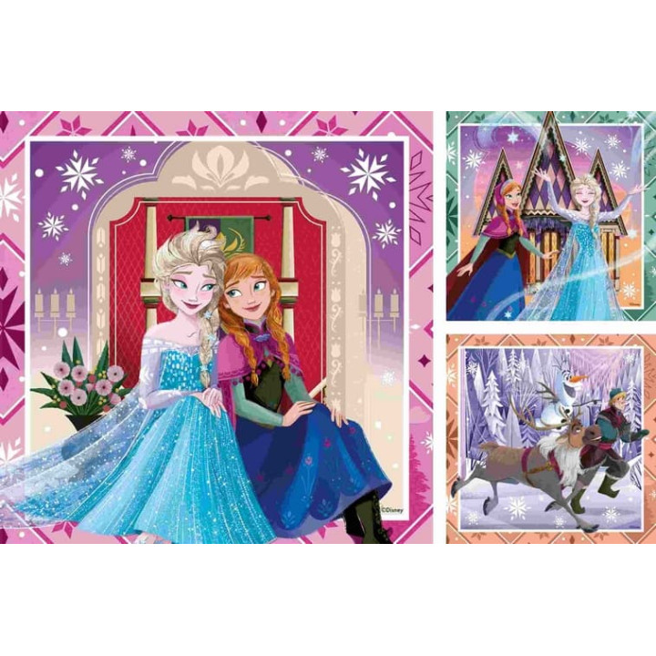 Disney: Ledové království 3x49 dílků