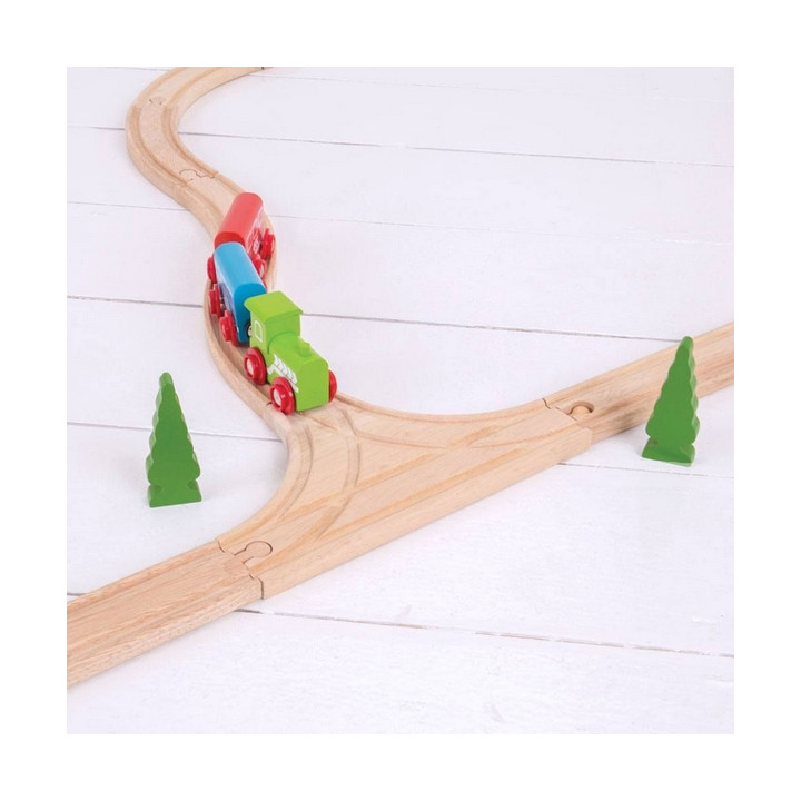 Bigjigs Rail T výhybka 2ks
