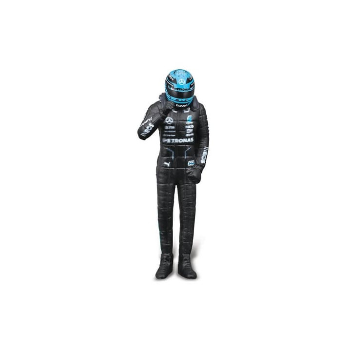 Bburago - RACE F1 s figurkou jezdce, Mercedes-AMG Petronas W15 (2024),  63 George Russell, 1:24