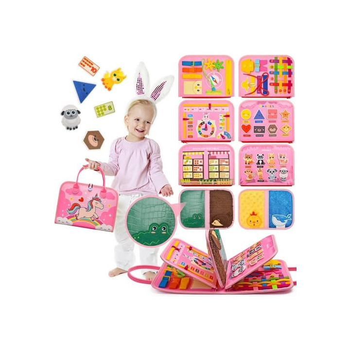 2Kids Toys Senzorická busy kniha Jednorožec 4