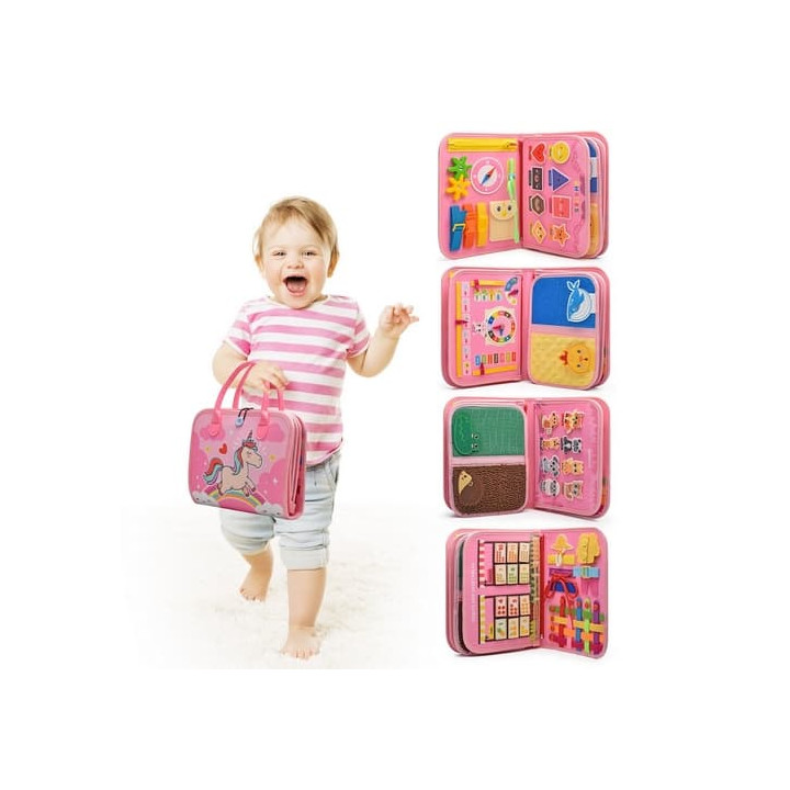2Kids Toys Senzorická busy kniha Jednorožec 4