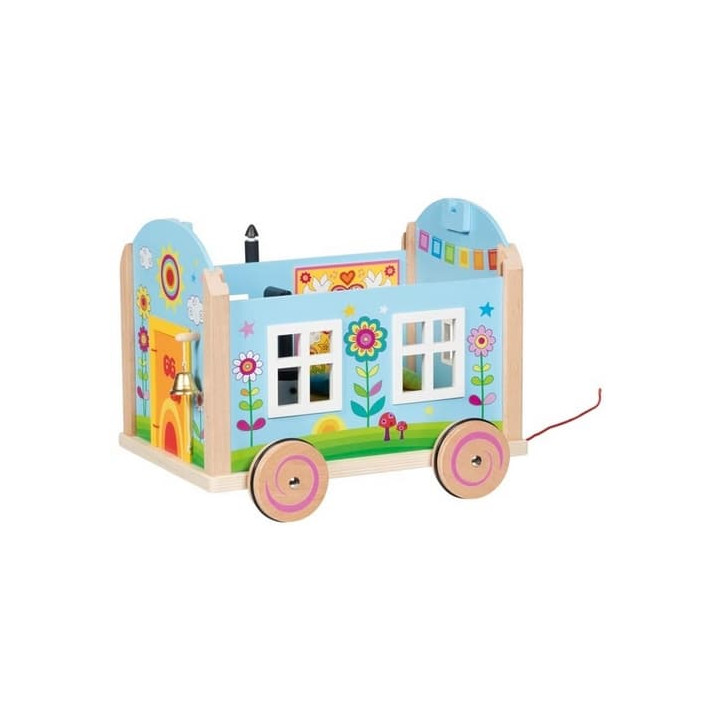 Goki Dřevěný karavan pro panenky