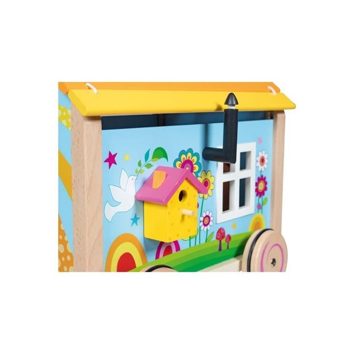 Goki Dřevěný karavan pro panenky