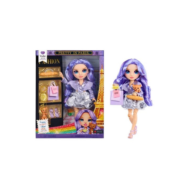 Rainbow High Fashion panenka v Paříži - Violet