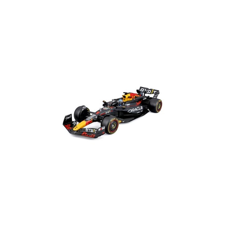 Bburago - RACE F1 v dekorativním boxu, Oracle Red Bull Racing RB20 (2024),  1 Max Verstappen, 1:24