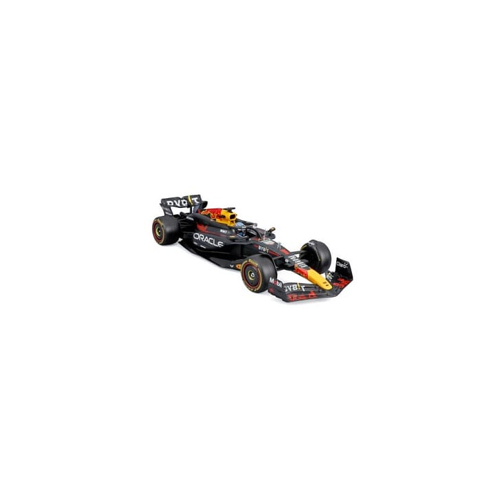 Bburago - RACE F1 v dekorativním boxu, Oracle Red Bull Racing RB20 (2024),  1 Max Verstappen, 1:24