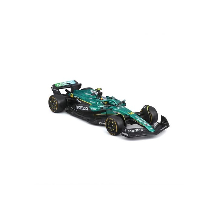 Bburago - RACE F1 v dekorativním boxu, Aston Martin AMR25 (2025),  14 Fernando Alonso, 1:43