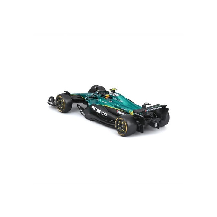 Bburago - RACE F1 v dekorativním boxu, Aston Martin AMR25 (2025),  14 Fernando Alonso, 1:43