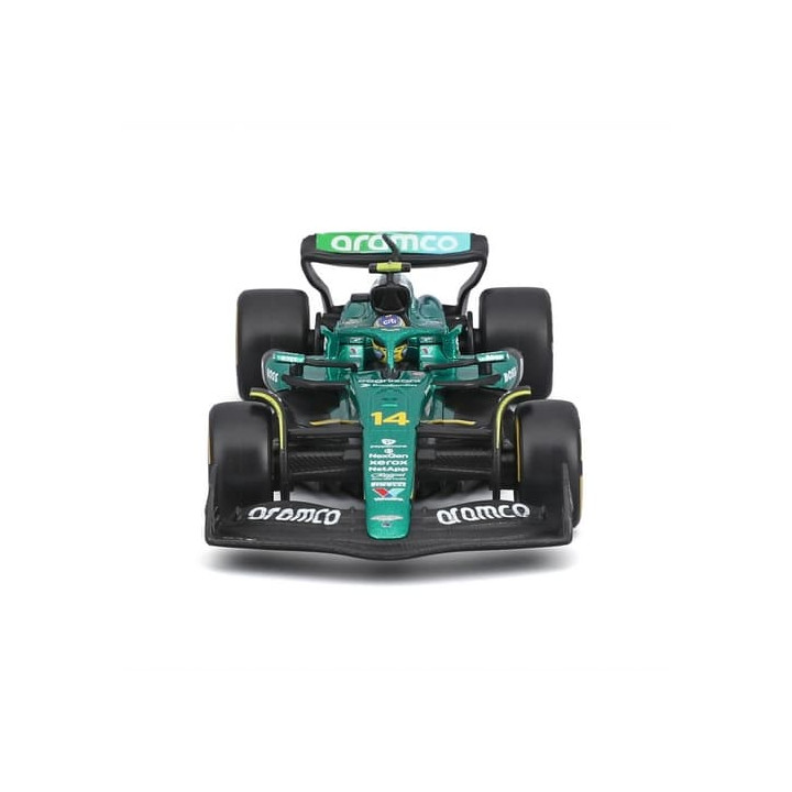 Bburago - RACE F1 v dekorativním boxu, Aston Martin AMR25 (2025),  14 Fernando Alonso, 1:43
