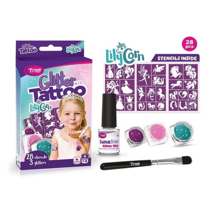 Tetování Glitter LilyCorn