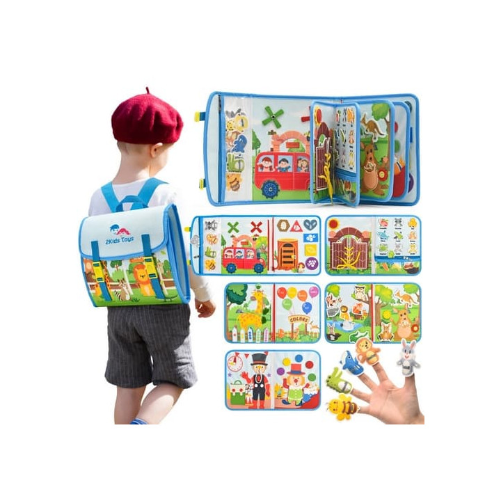 2Kids Toys Senzorická busy kniha Batoh