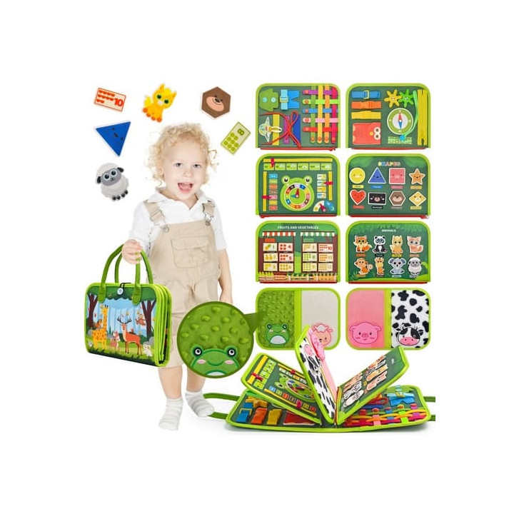 2Kids Toys Senzorická busy kniha Zvířátka