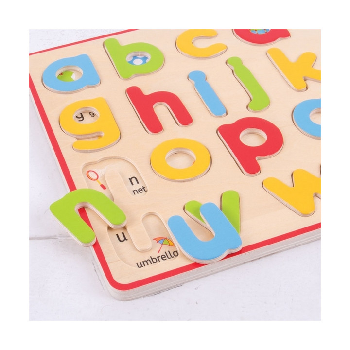Bigjigs Toys Anglická malá abeceda s obrázky