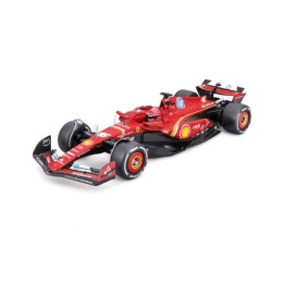 Bburago - RACE F1 v dekorativním boxu, Ferrari SF-24 (2024),  16 Charles Leclerc, 1:24