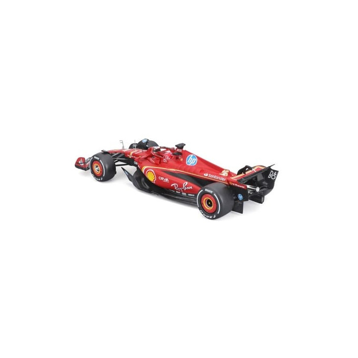 Bburago - RACE F1 v dekorativním boxu, Ferrari SF-24 (2024),  16 Charles Leclerc, 1:24