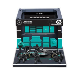 Bburago - Formula Racing F1 Pit Pass set - Mercedes-AMG Petronas W16 (2025)  63 George Russell, 1:43