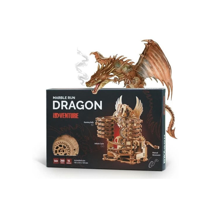 iDventure 3D dřevěná skládačka Kuličková dráha Drak