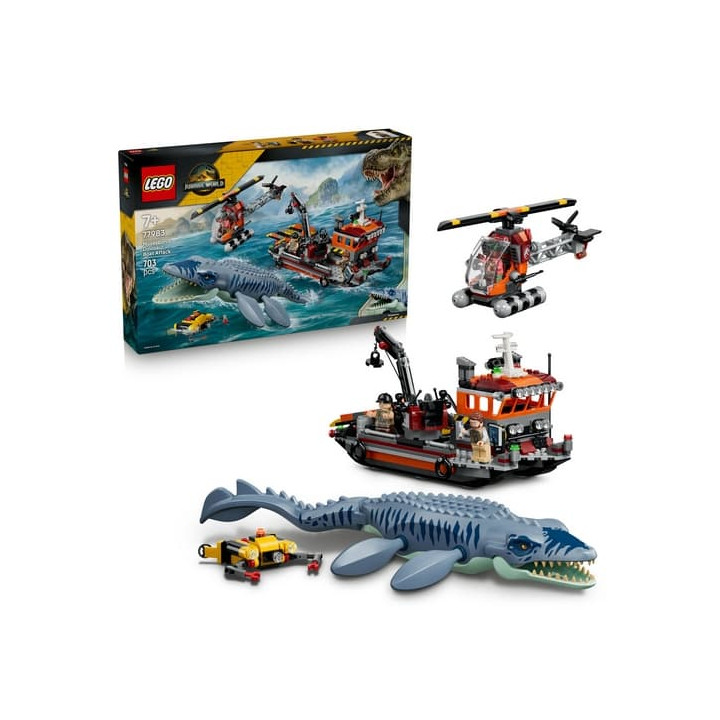 Lego 77983 Jurassic World Útok dinosaura mosasaura na loď