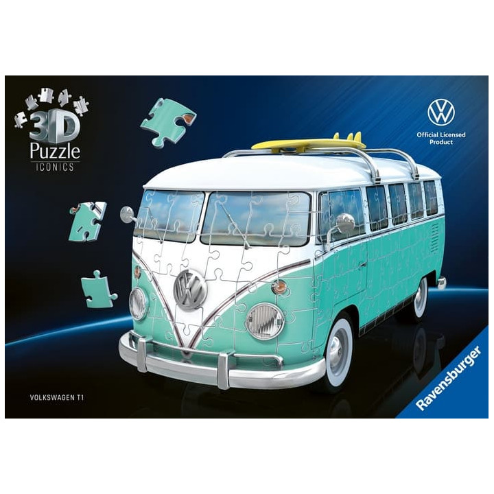 Puzzle 3D Iconics: Volkswagen T1 Chrome
