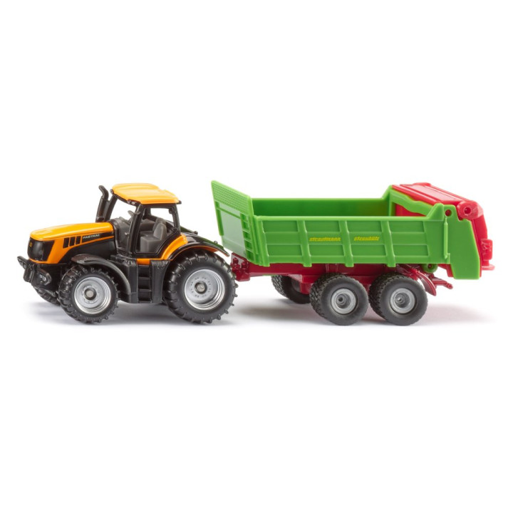 SIKU Blister 1133 - Traktor JCB s univerzálním rozmetadlem Strautmann