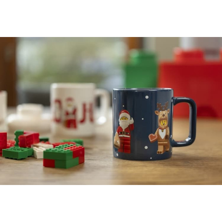 LEGO hrnek 300 ml - vánoční minifigurky
