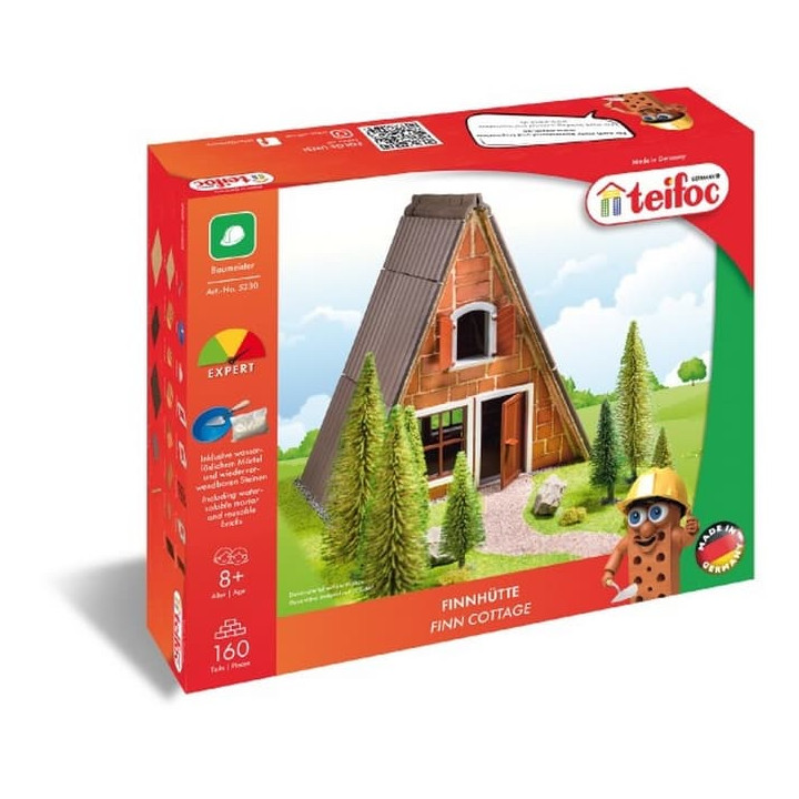 Stavebnice Teifoc Finská chatka 160ks