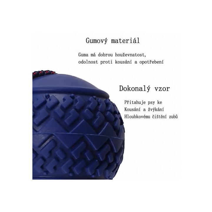 Hračka míček na gumě