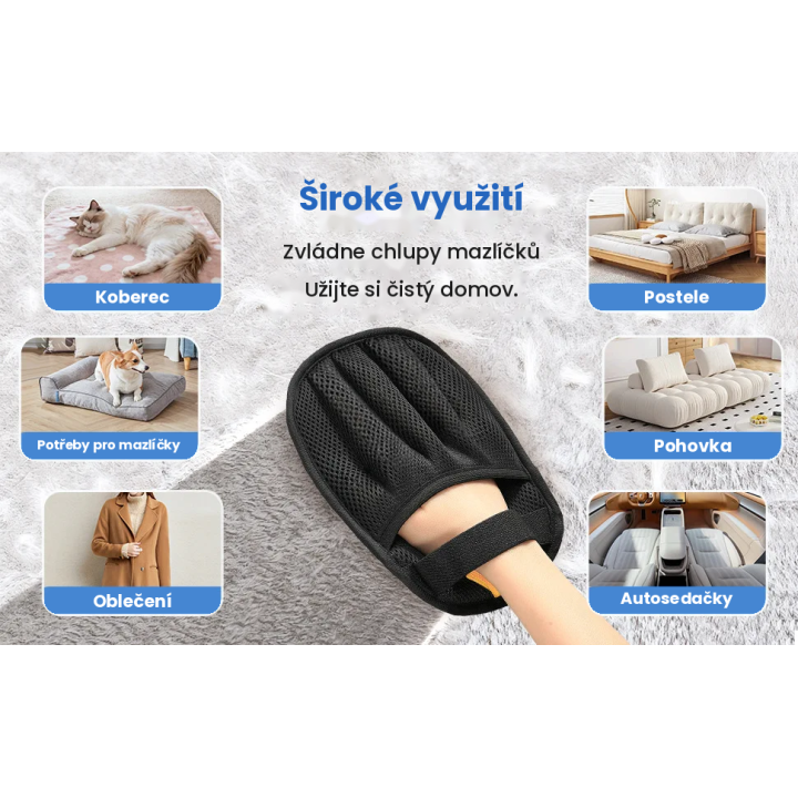 Vyčesávací rukavice