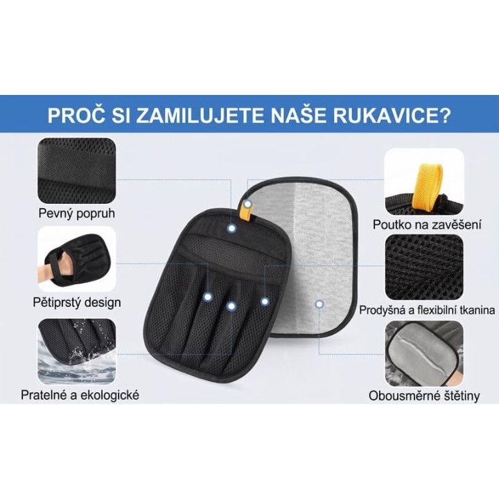 Vyčesávací rukavice