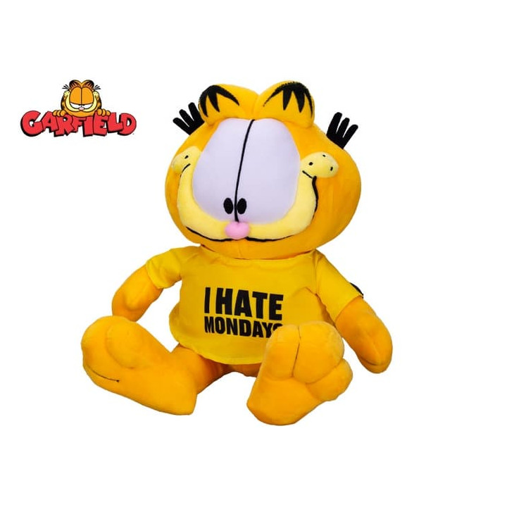 Garfield - "I hate Mondays" 24cm plyšový sedící