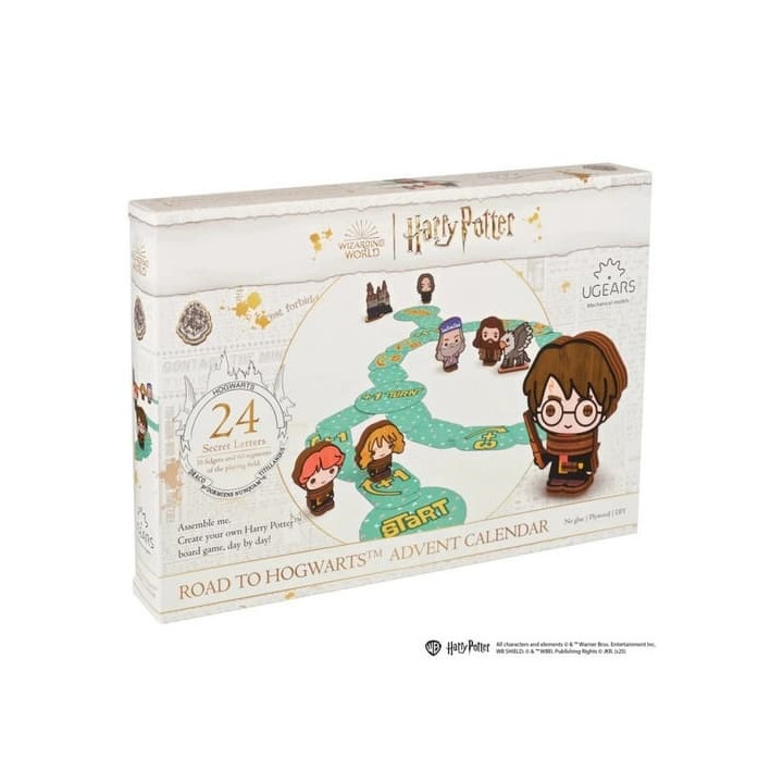 Adventní kalendář Ugears 3D skládačka Harry Potter Cesta do Bradavic