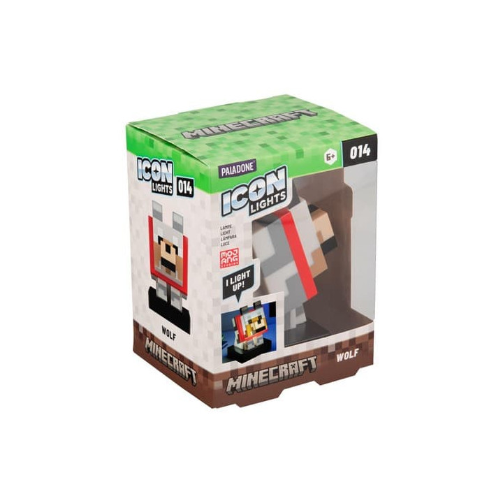 Icon Light Vlk Minecraft na baterie v krabičce