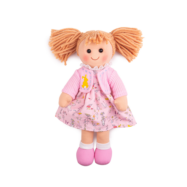 Bigjigs Toys Látková panenka Ella 34 cm