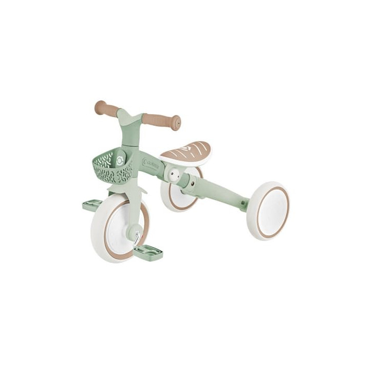Tříkolka LEARNING TRIKE 3v1 PLUS ECOLOGIC, pistachio