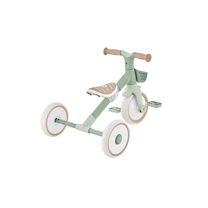 Tříkolka LEARNING TRIKE 2v1 PLUS ECOLOGIC, pistachio