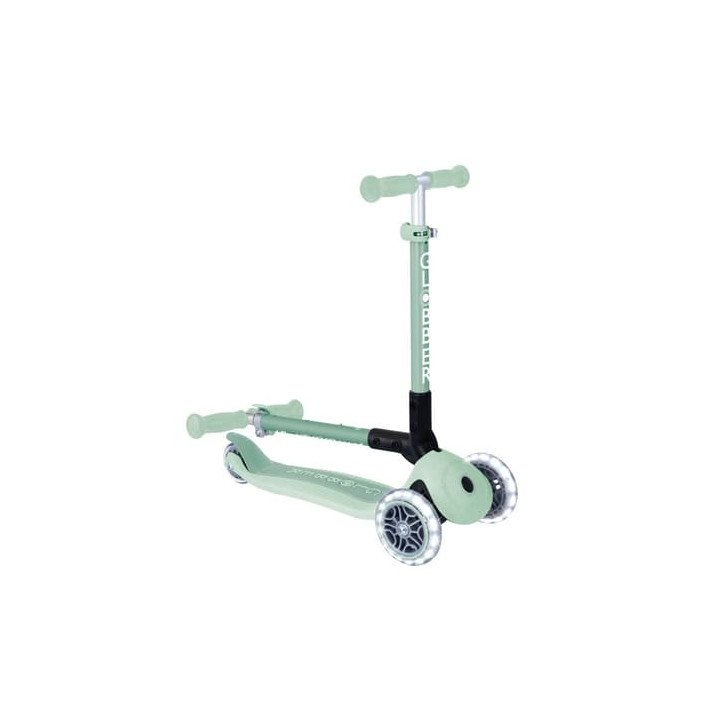 Koloběžka JUNIOR FOLDABLE LIGHTS ECOLOGIC, pistachio