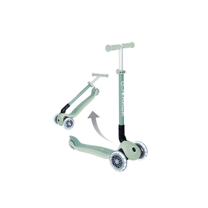 Koloběžka PRIMO FOLDABLE LIGHTS ECOLOGIC, pistachio