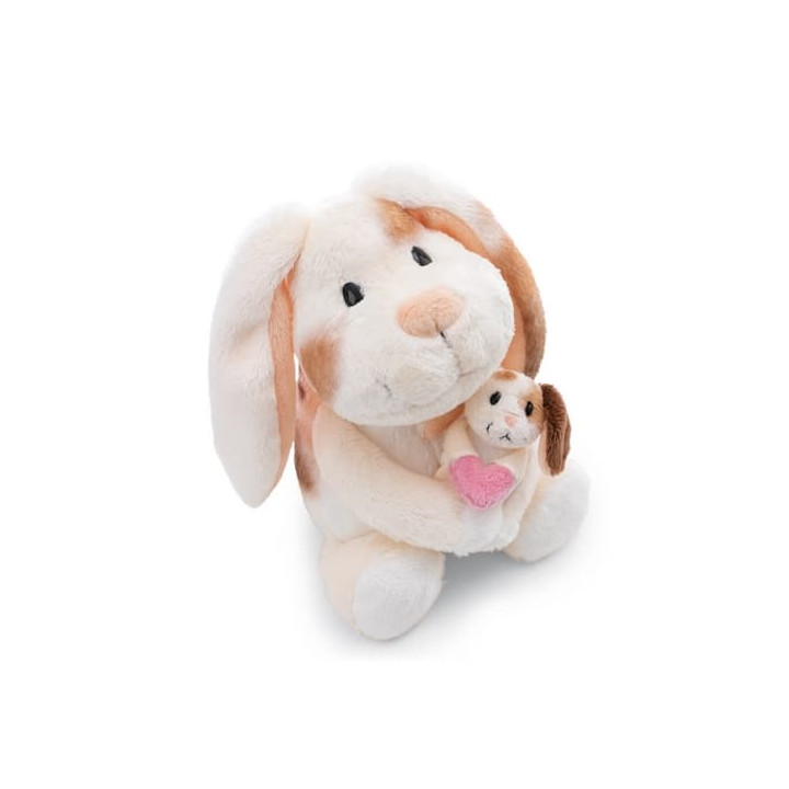 NICI plyš Zajíček 20 cm s mládětem 6 cm - Little & Me