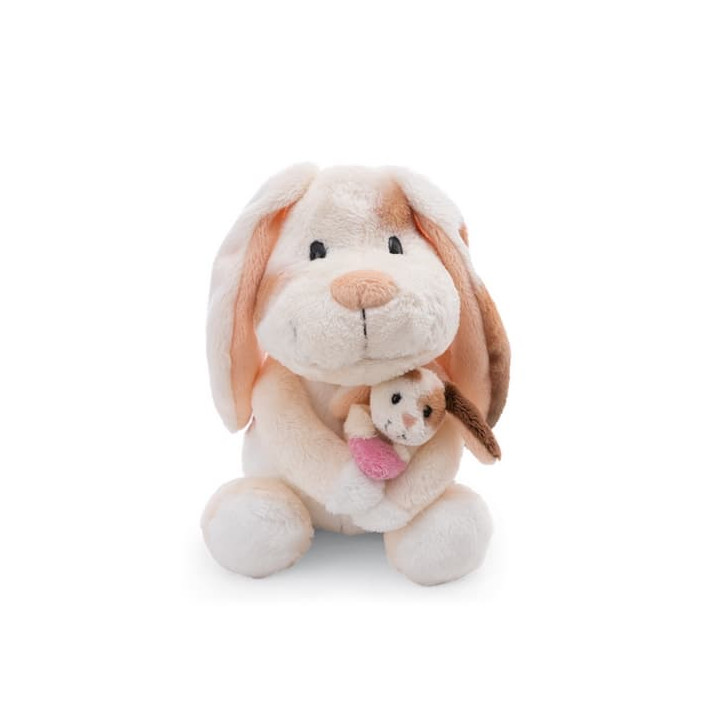 NICI plyš Zajíček 20 cm s mládětem 6 cm - Little & Me