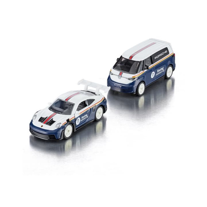 SIKU Super - VW ID Buzz s Porsche 911 GT3 RS