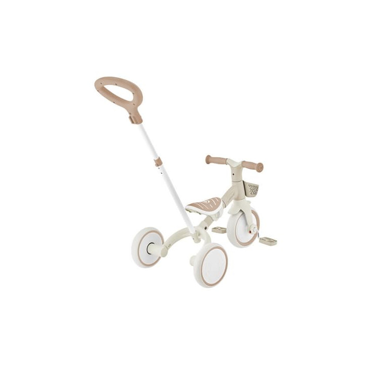 Tříkolka LEARNING TRIKE 3v1 PLUS ECOLOGIC, coconut