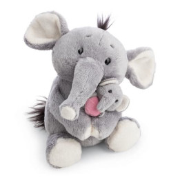 NICI plyš Slon 20 cm s mládětem 6 cm - Little & Me