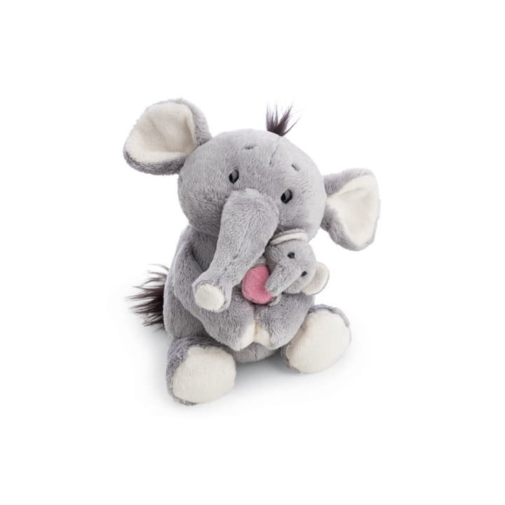 NICI plyš Slon 20 cm s mládětem 6 cm - Little & Me