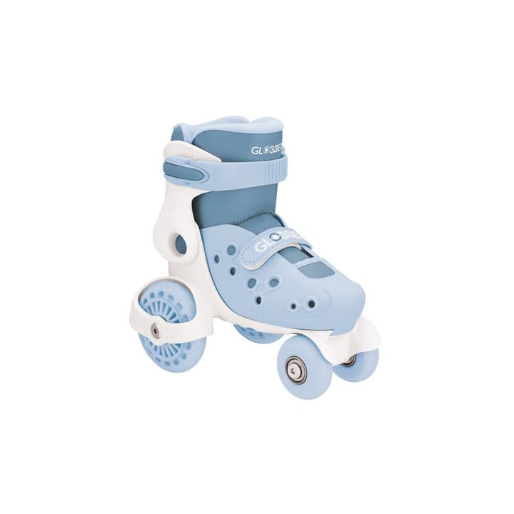 Dětské čtyřkolové brusle LEARNING SKATES vel. EU 26-29, popelavě modrá