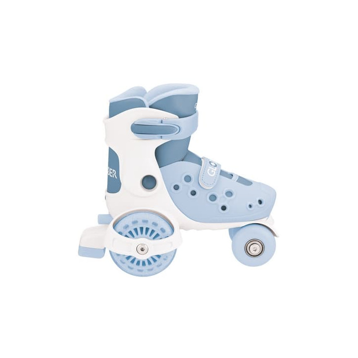 Dětské čtyřkolové brusle LEARNING SKATES vel. EU 26-29, popelavě modrá