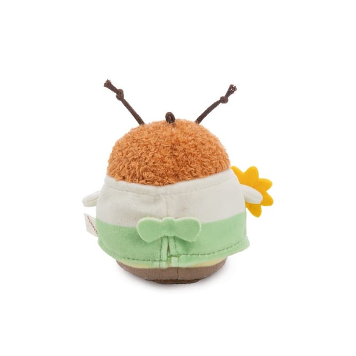 NICI plyš MyMochi Čmelák Hadshi 8 cm s konví a kostýmem zahradníka, dárkové balení
