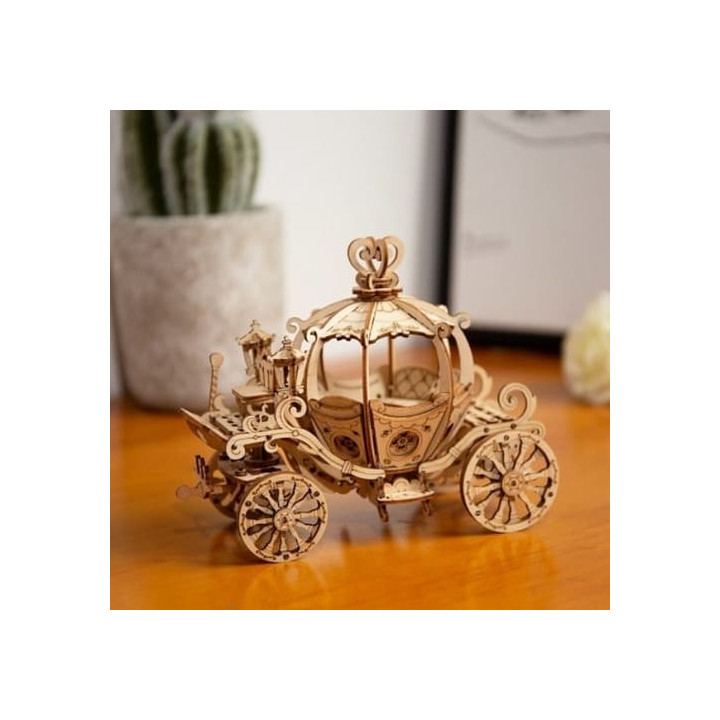 RoboTime dřevěné 3D puzzle Pohádkový kočár